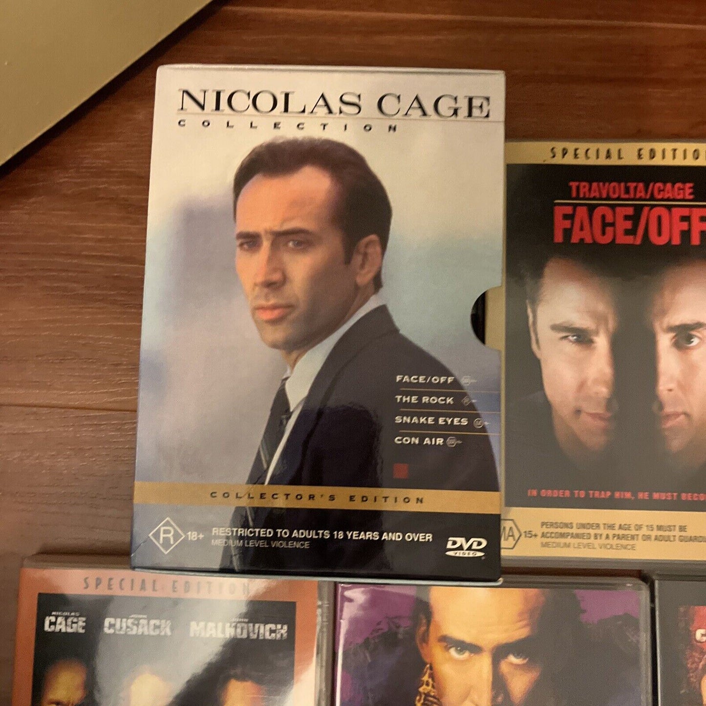 Nicolas Cage Collection - Collector's Edition (DVD, 1996, 4-Disc) Region 4