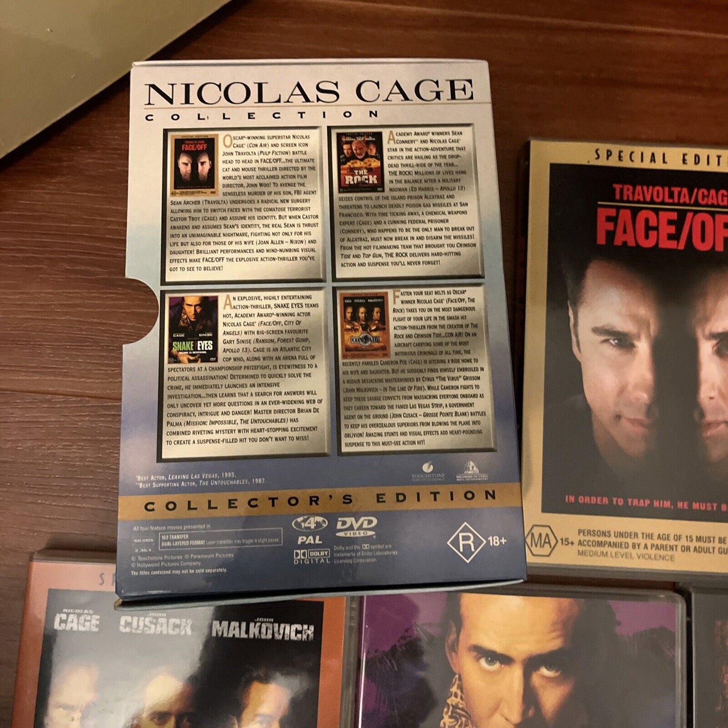 Nicolas Cage Collection - Collector's Edition (DVD, 1996, 4-Disc) Region 4