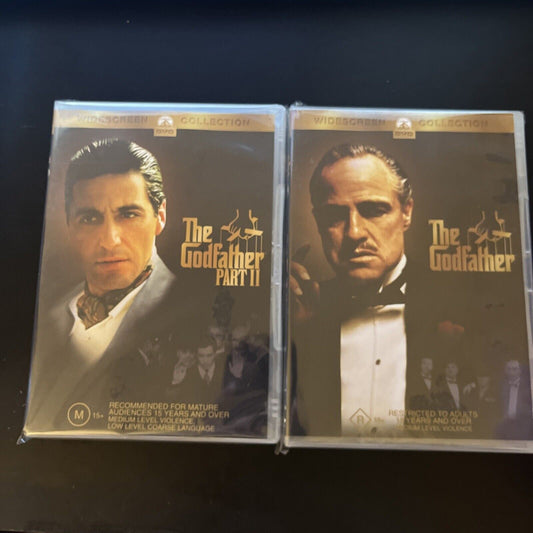 The Godfather - Part I / The Godfather Part II (DVD, 1975, 3-Disc) NEW Region 4