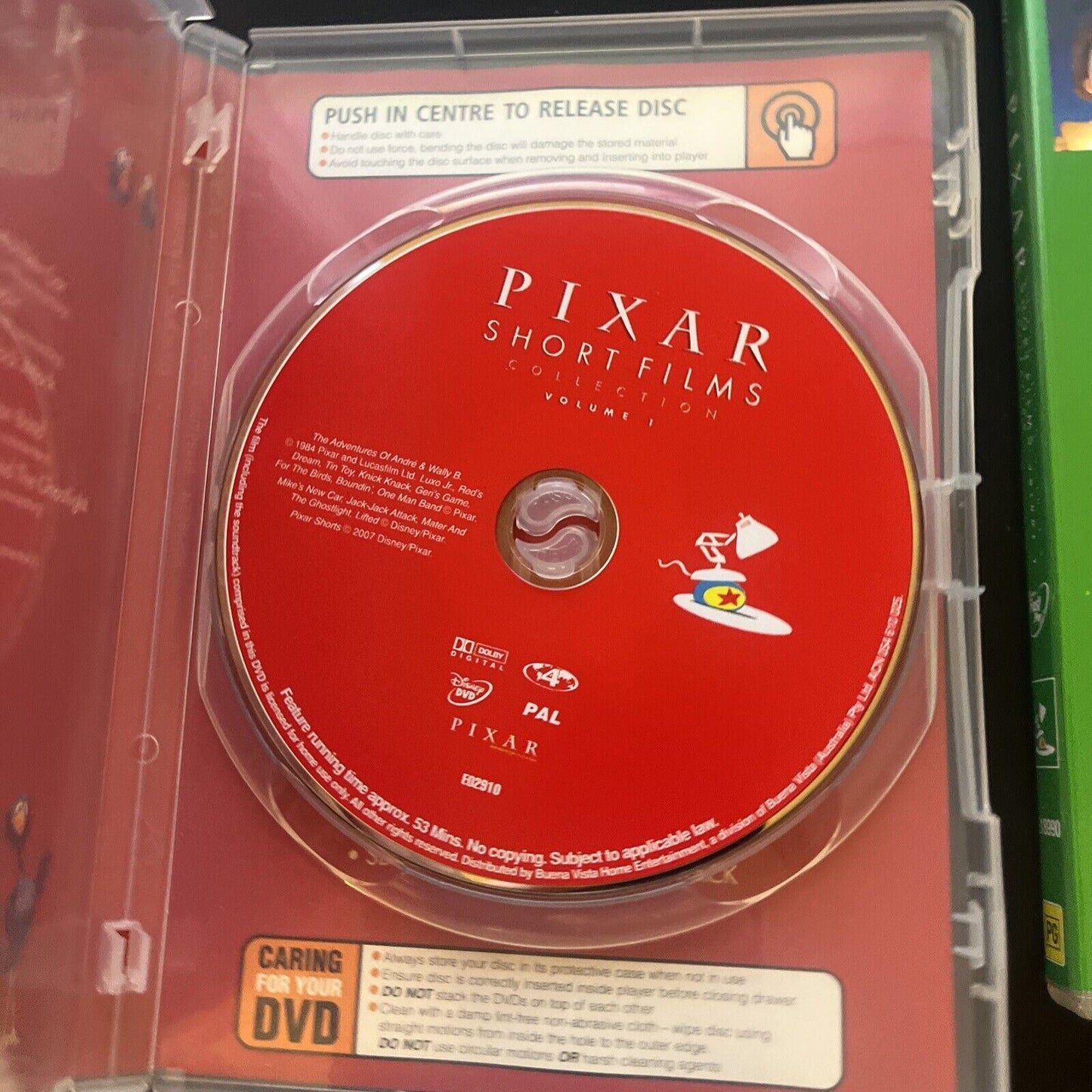 Pixar Short Films Collection : Vol 1 & 2 (DVD, 2007, 2-Disc) Region 4