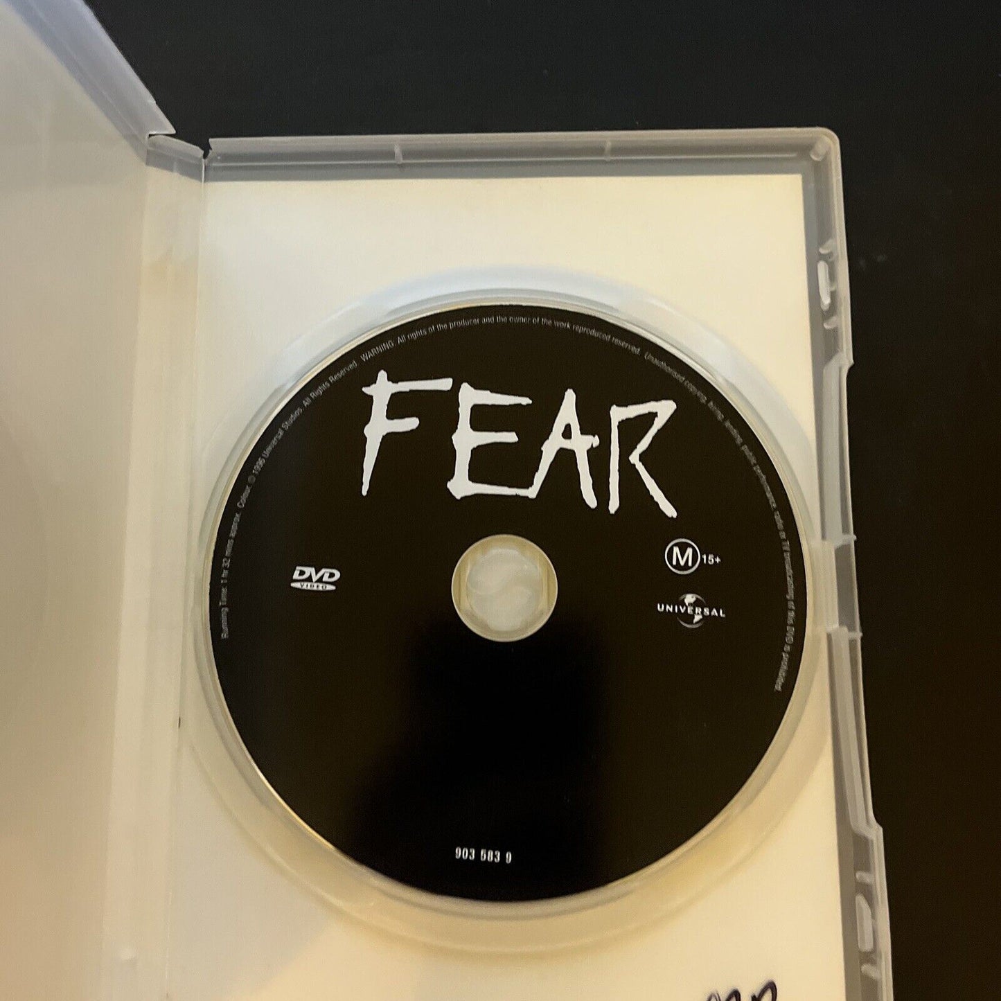 Fear (DVD, 1996) Mark Wahlberg, Reese Witherspoon, William Petersen, Region 4