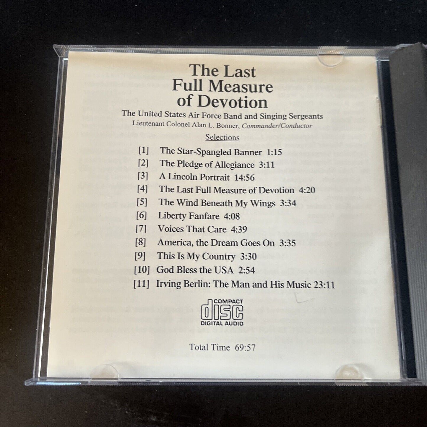 The United States Air Force Band - The Last Full Measure of Devotion (CD, 1993)