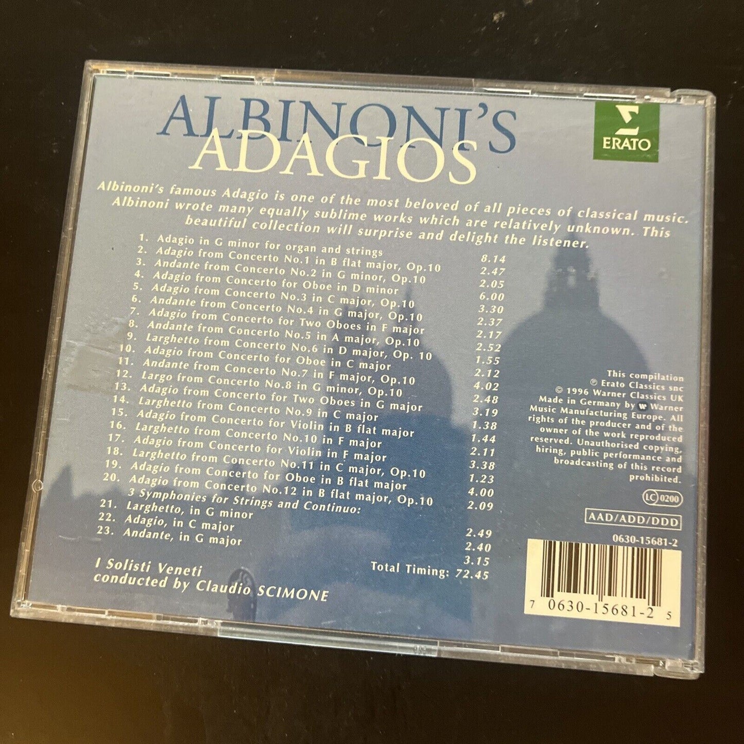 Albinoni's Adagios by Claudio Scimone / I Solisti Veneti (CD, 1999)