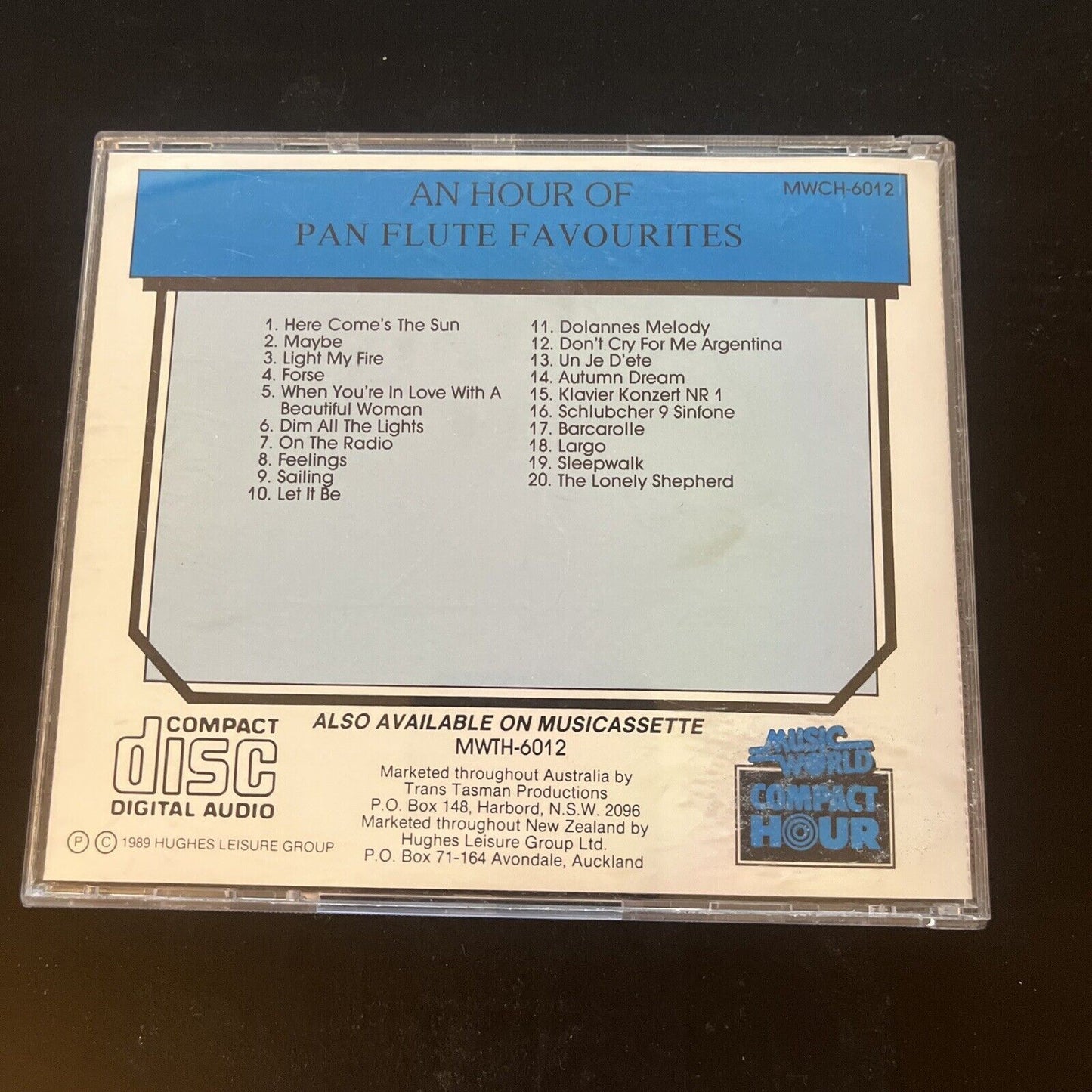 Music World Compact Hour - An Hour of Pan Flute Favorites (CD, 1989)