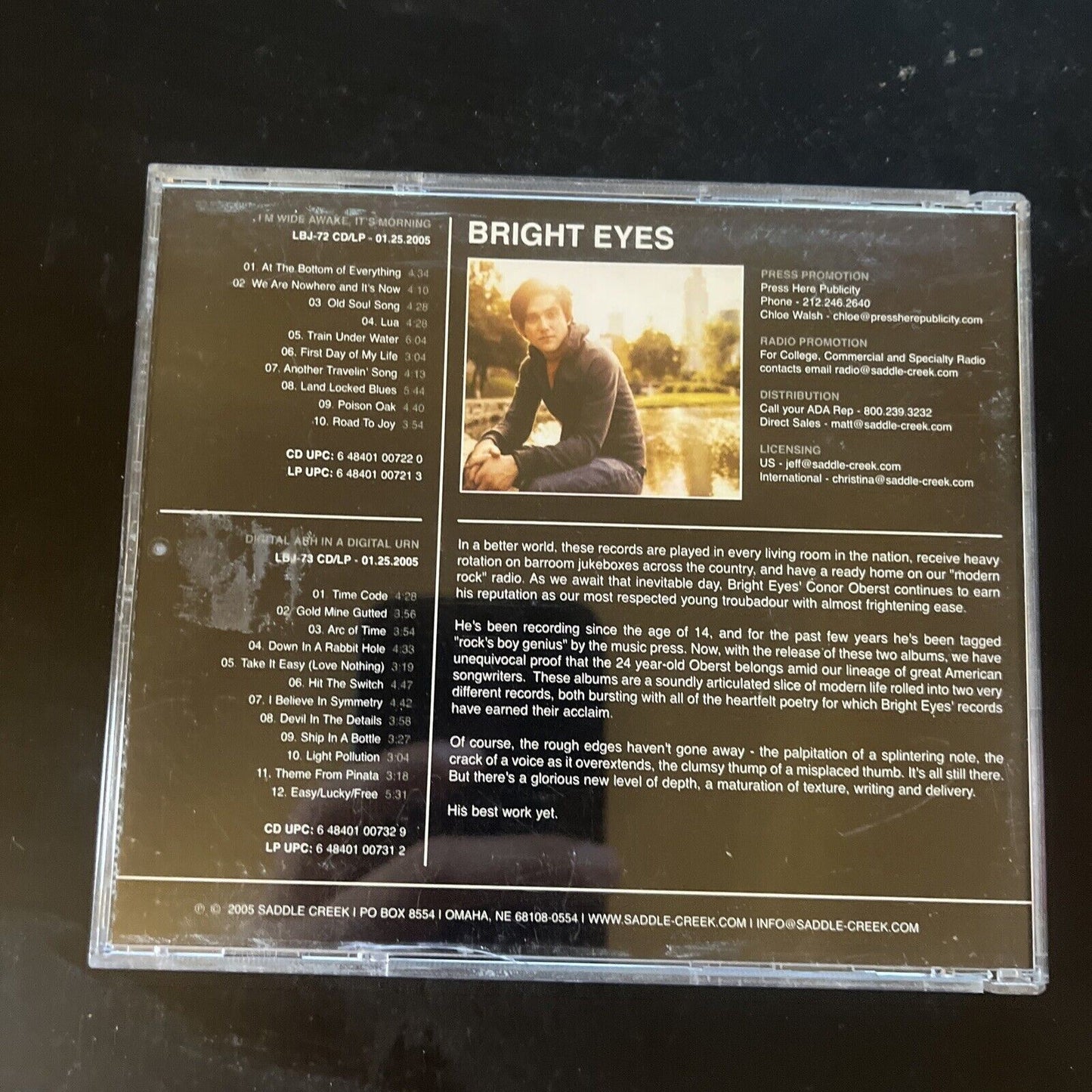 Bright Eyes - I'm Wide Awake / Digital Ash in a Digital Urn (CD, 2005, 2-Disc)