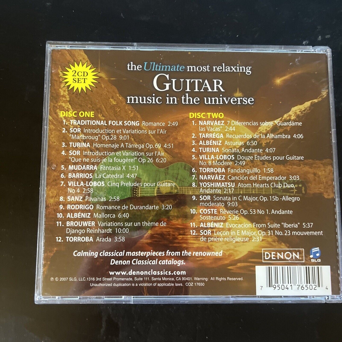 The Ultimate Most Relaxing Guitar Music In The Universe (CD, 2007, 2-Disc)