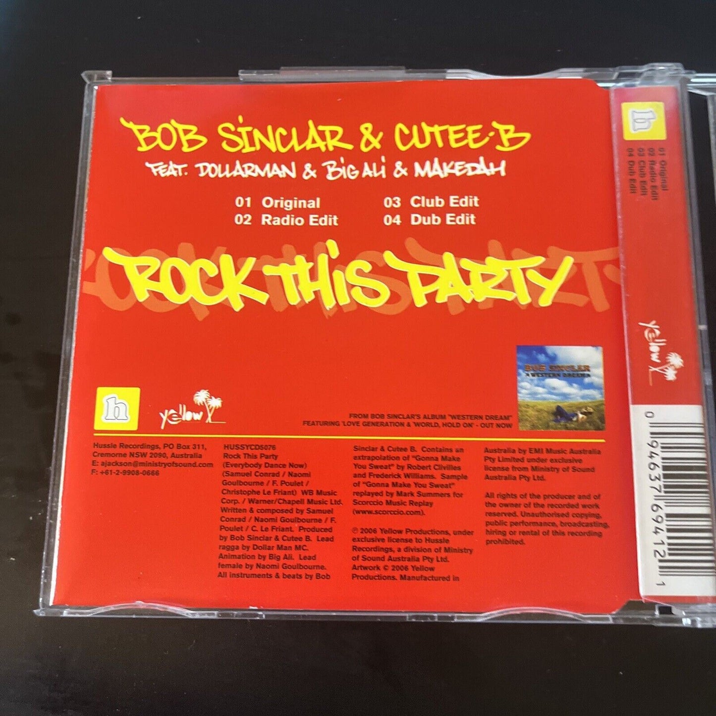 Bob Sinclar & Cuter B - Rock This Party (CD, 2006)