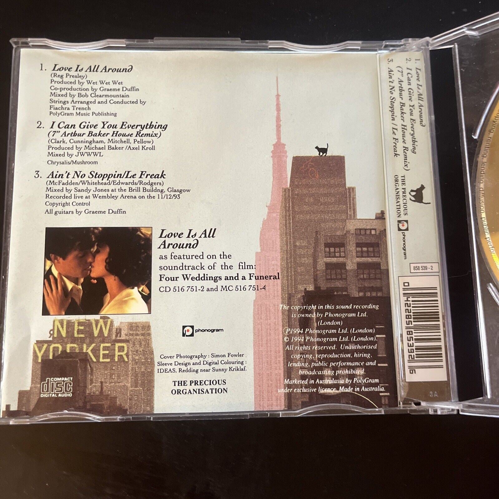 Wet Wet Wet - Love Is All Around (CD, 1994) Single – Retro Unit