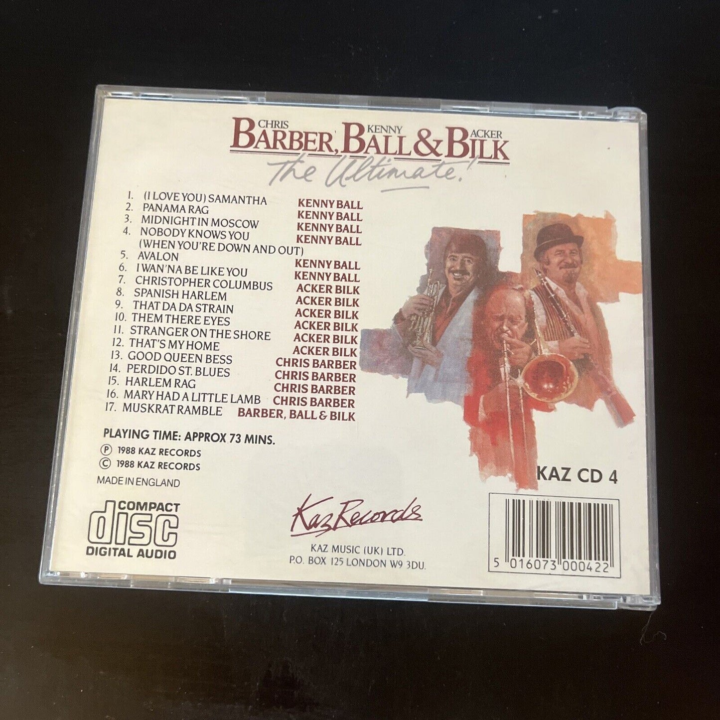 Chris Barber, Kenny Ball & Backer Bilk - The Ultimate (CD, 1988)