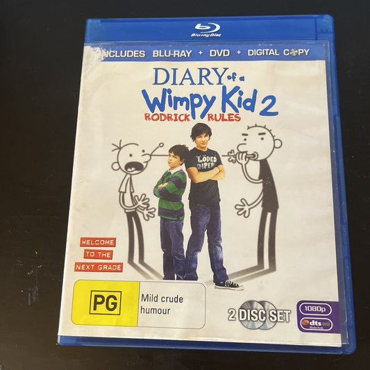Diary Of A Wimpy Kid 2 (Blu-ray, 2011) Zachary Gordon, Devon Bostick Region B
