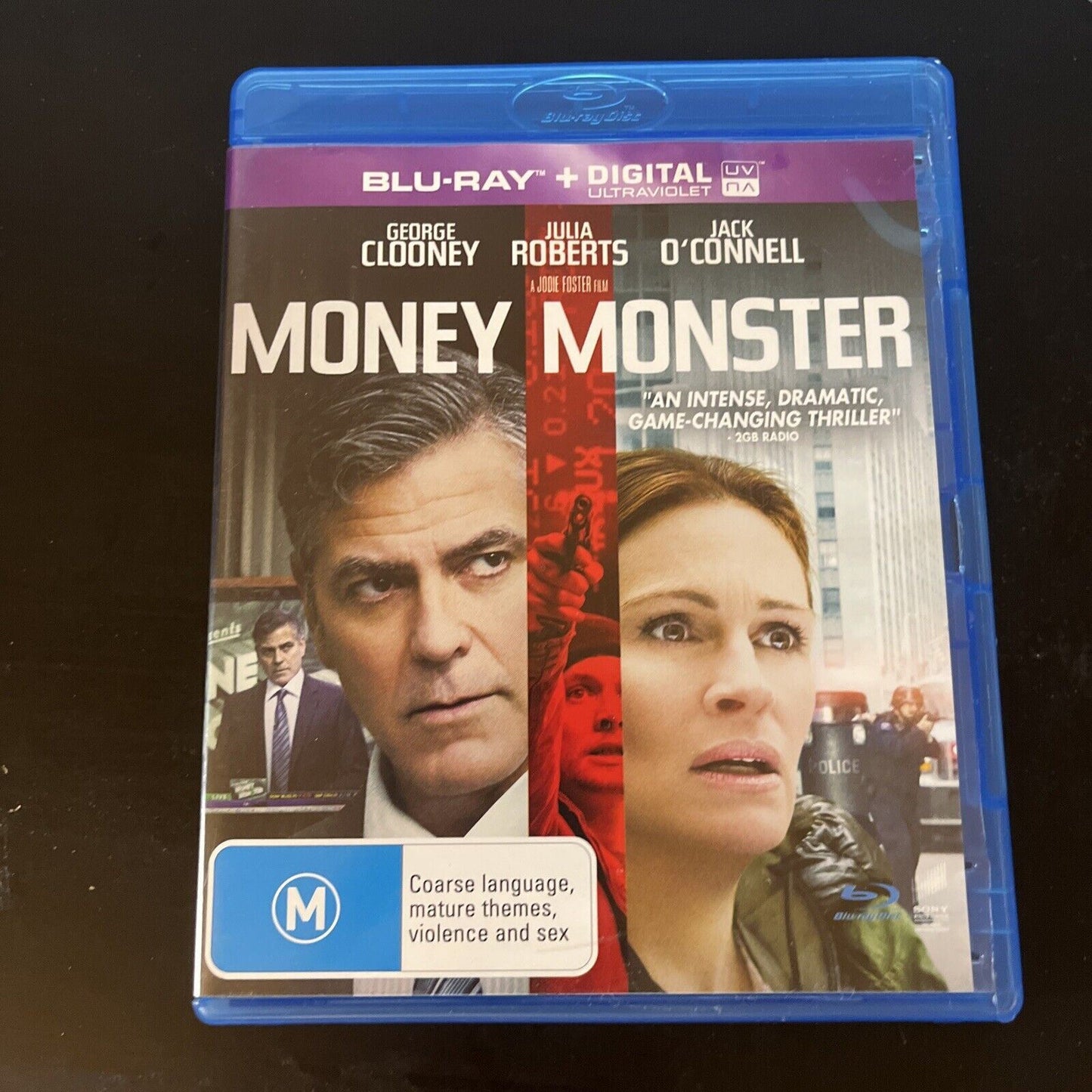 Money Monster (Blu-ray, 2016) George Clooney, Julia Roberts, All Regions