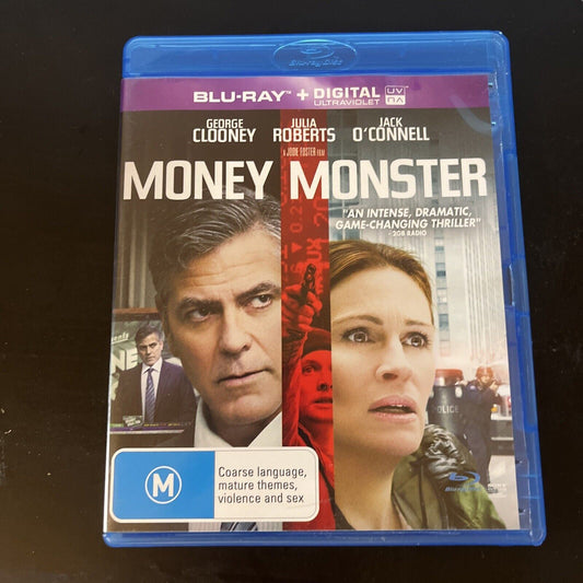 Money Monster (Blu-ray, 2016) George Clooney, Julia Roberts, All Regions