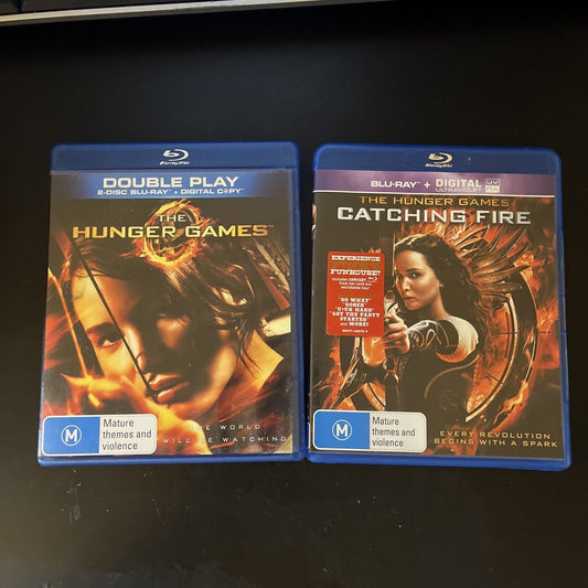 The Hunger Games / The Hunger Games Catching Fire (Blu-ray, 4-Disc) Region B