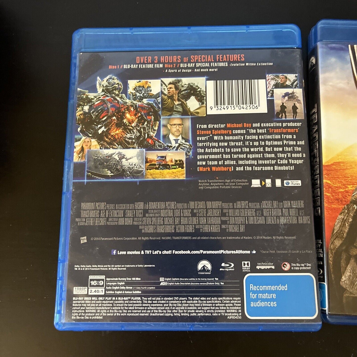 Transformers: Age of Extinction / Revenge of the Fallen (Bluray) Region B