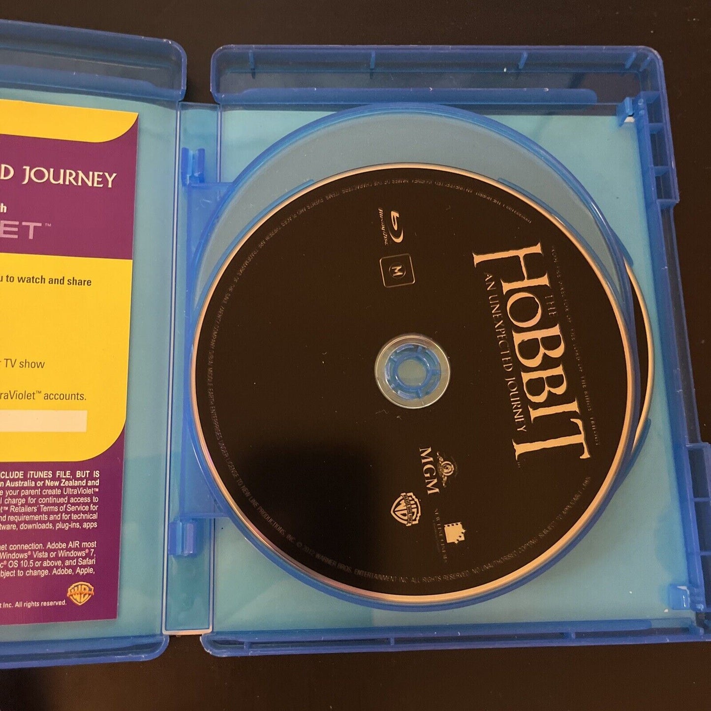 Hobbit - An Unexpected Journey | Blu-ray + DVD + UV (Blu-ray, 2012) Region B