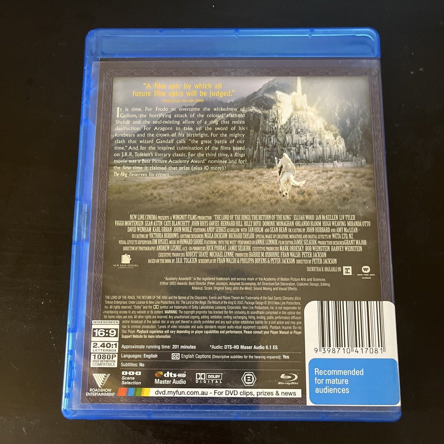 The Lord Of The Rings - The Return Of The King (Blu-ray, 2003) Region B
