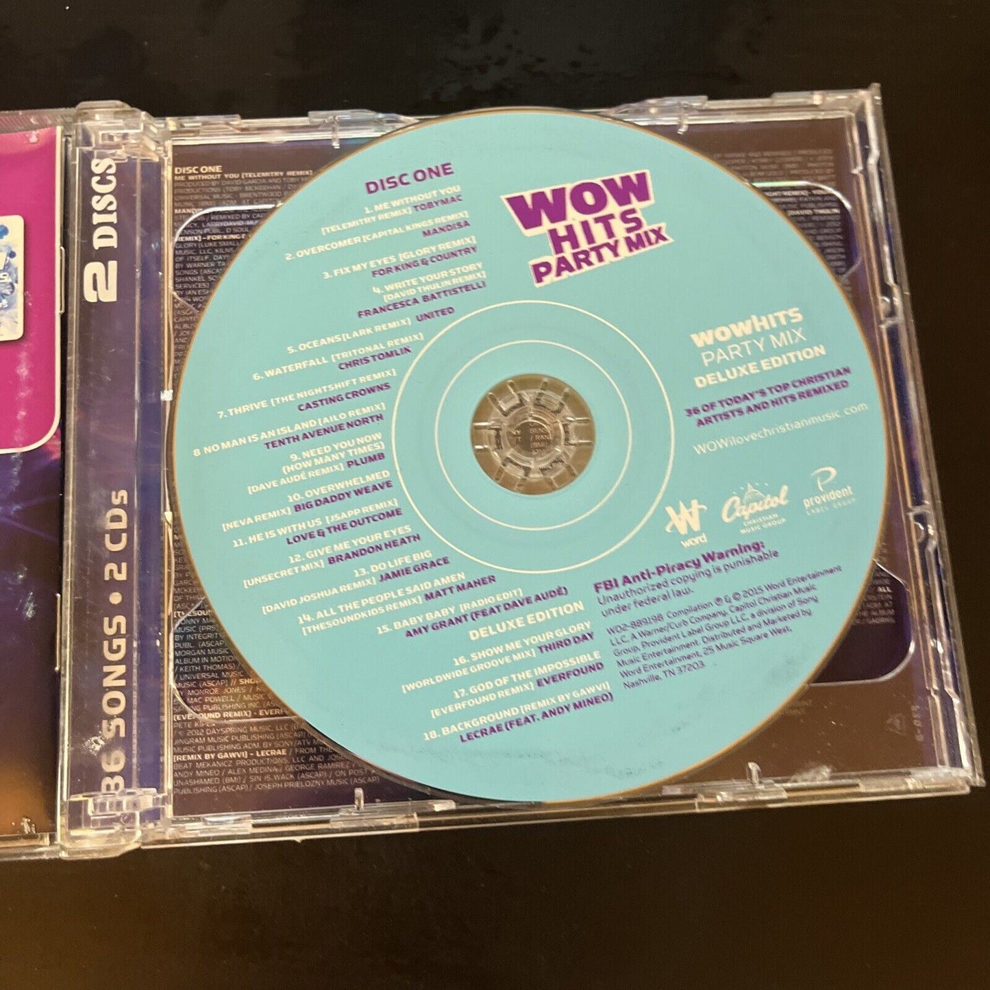 Wow Hits: Party Mix by 36 Christian Artists (CD, 2015, 2-Disc)