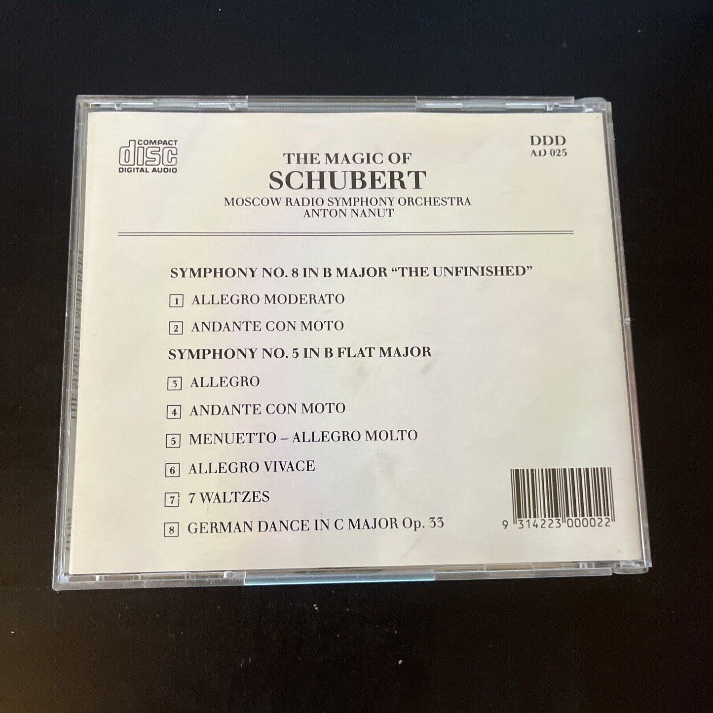 Moscow Radio Symphony Orchestra - The Magic Of Schubert (CD)