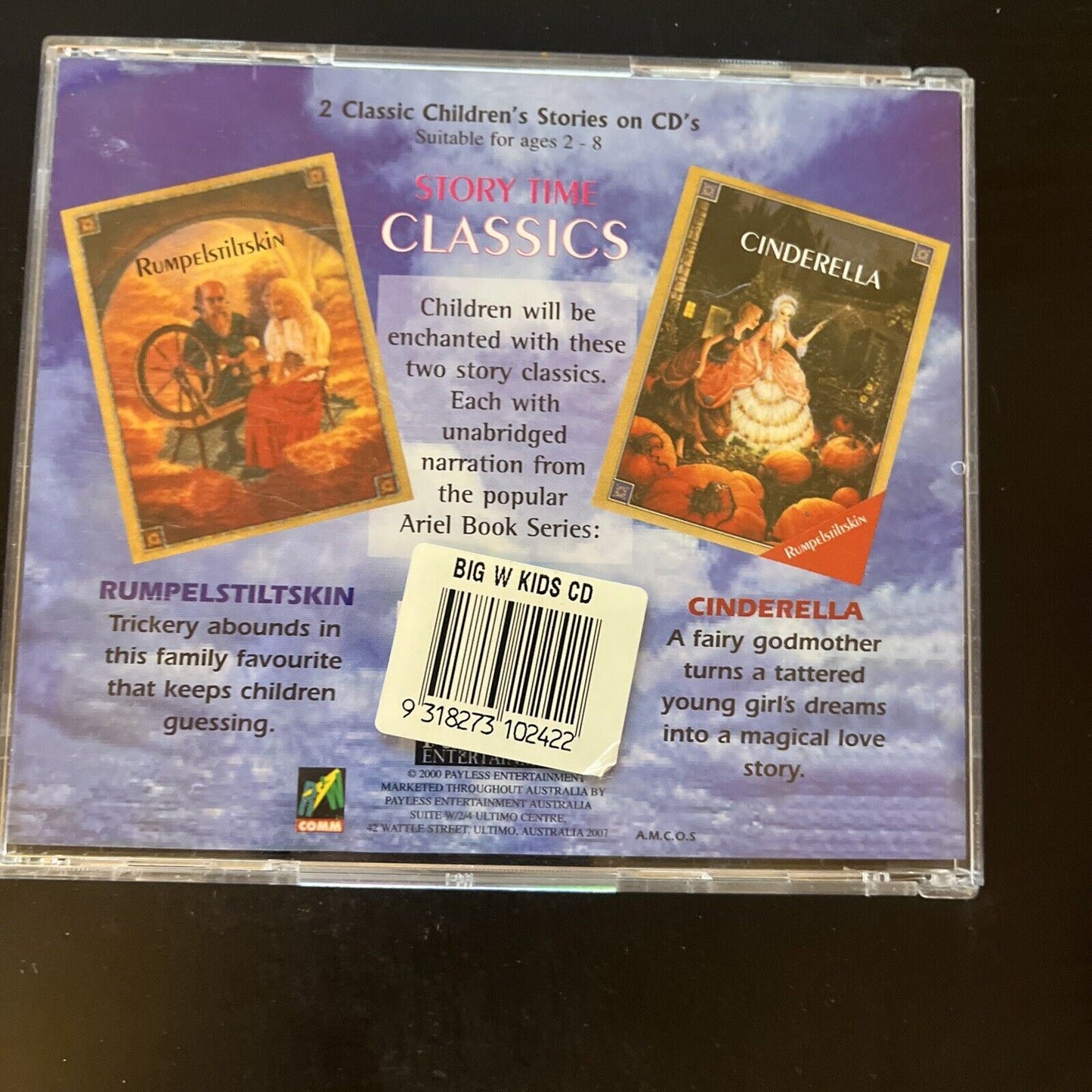 Story Time Classics - Cinderella / Rumpelstiltskin (CD, 2000)