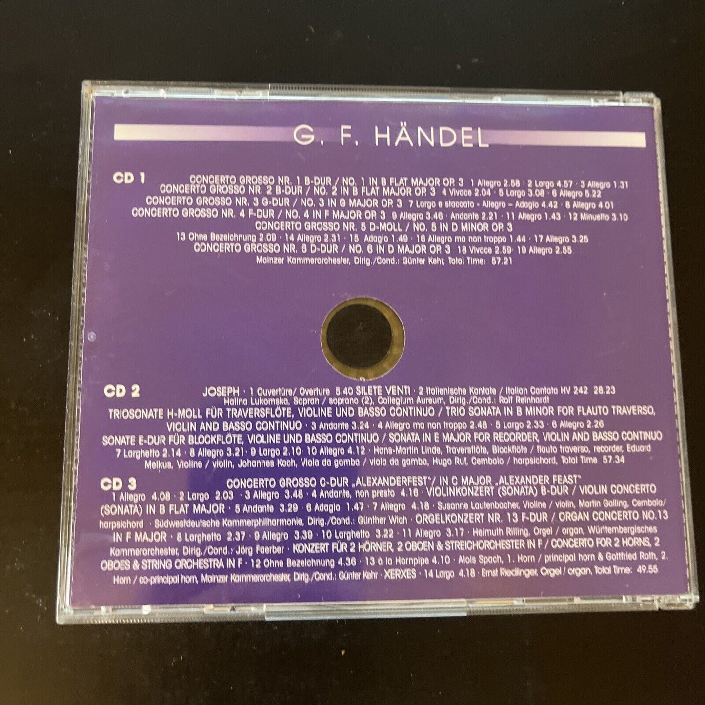 Concerto Royale G.F. Handel - Concerti Grossi (CD, 2001, 3-Disc)