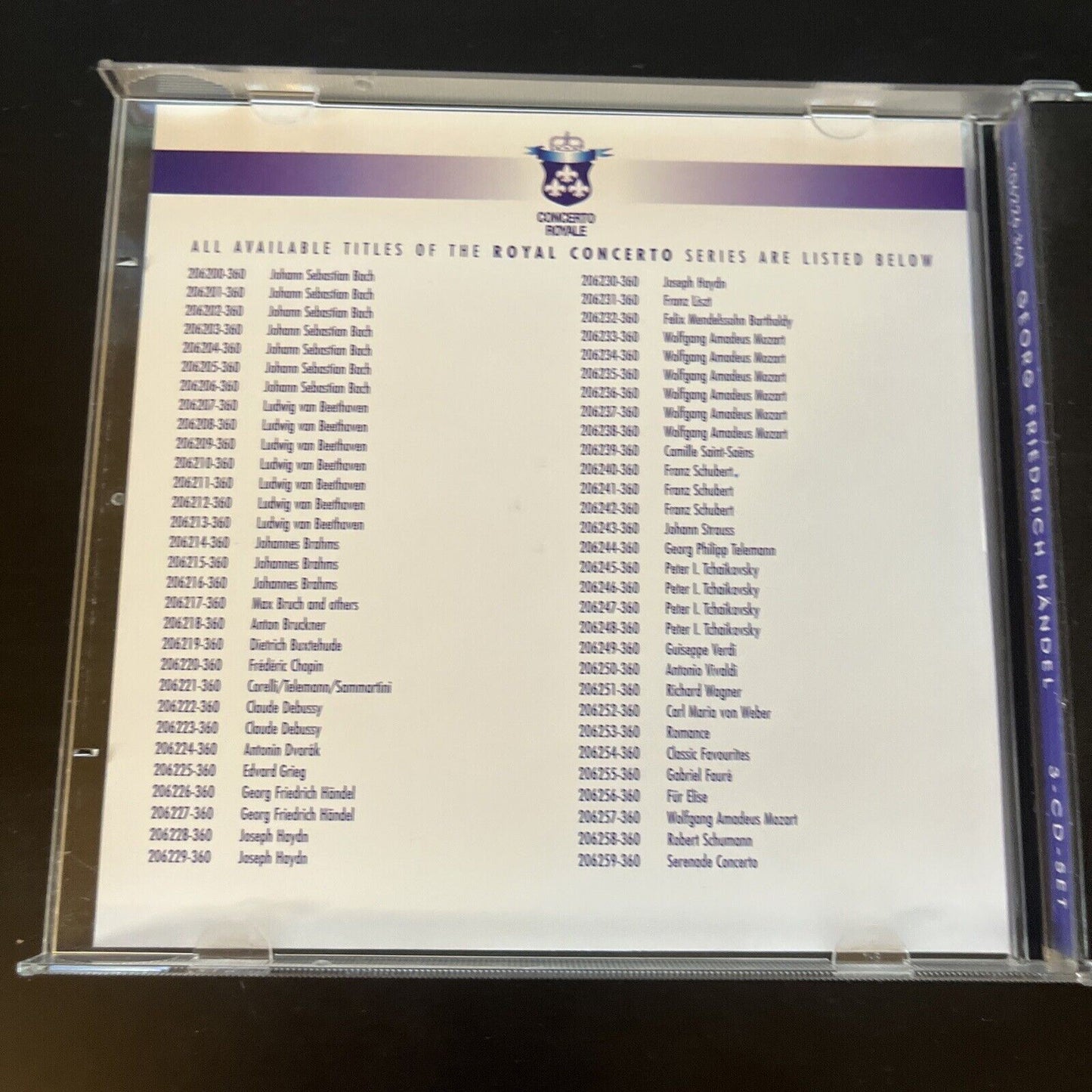 Concerto Royale G.F. Handel - Concerti Grossi (CD, 2001, 3-Disc)