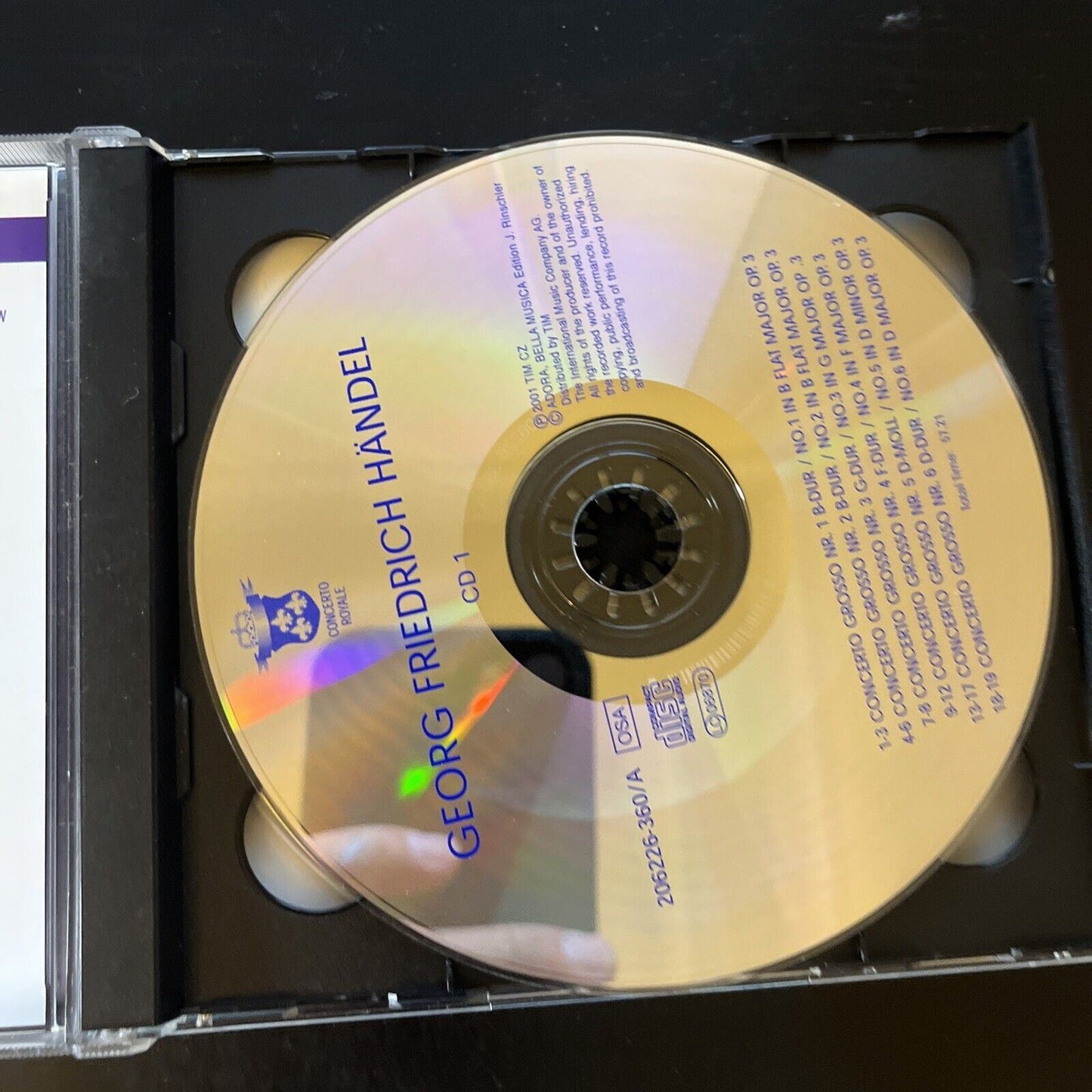 Concerto Royale G.F. Handel - Concerti Grossi (CD, 2001, 3-Disc)