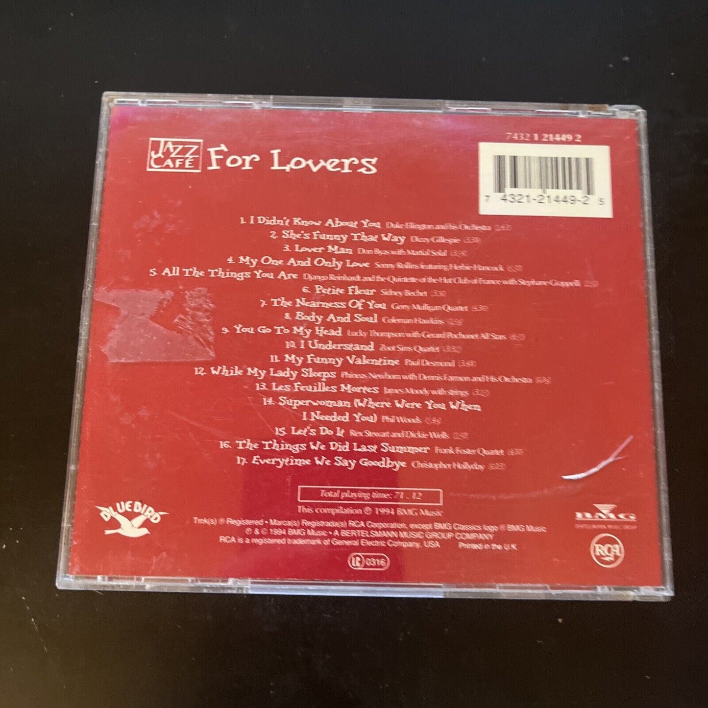 Jazz Cafe: For Lovers by Various Artists (CD, 1995)