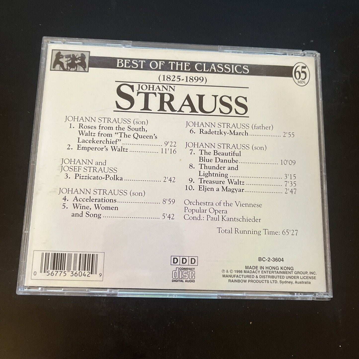 Johann Strauss - Best of the Classics 1825-1899 (CD, 1998)