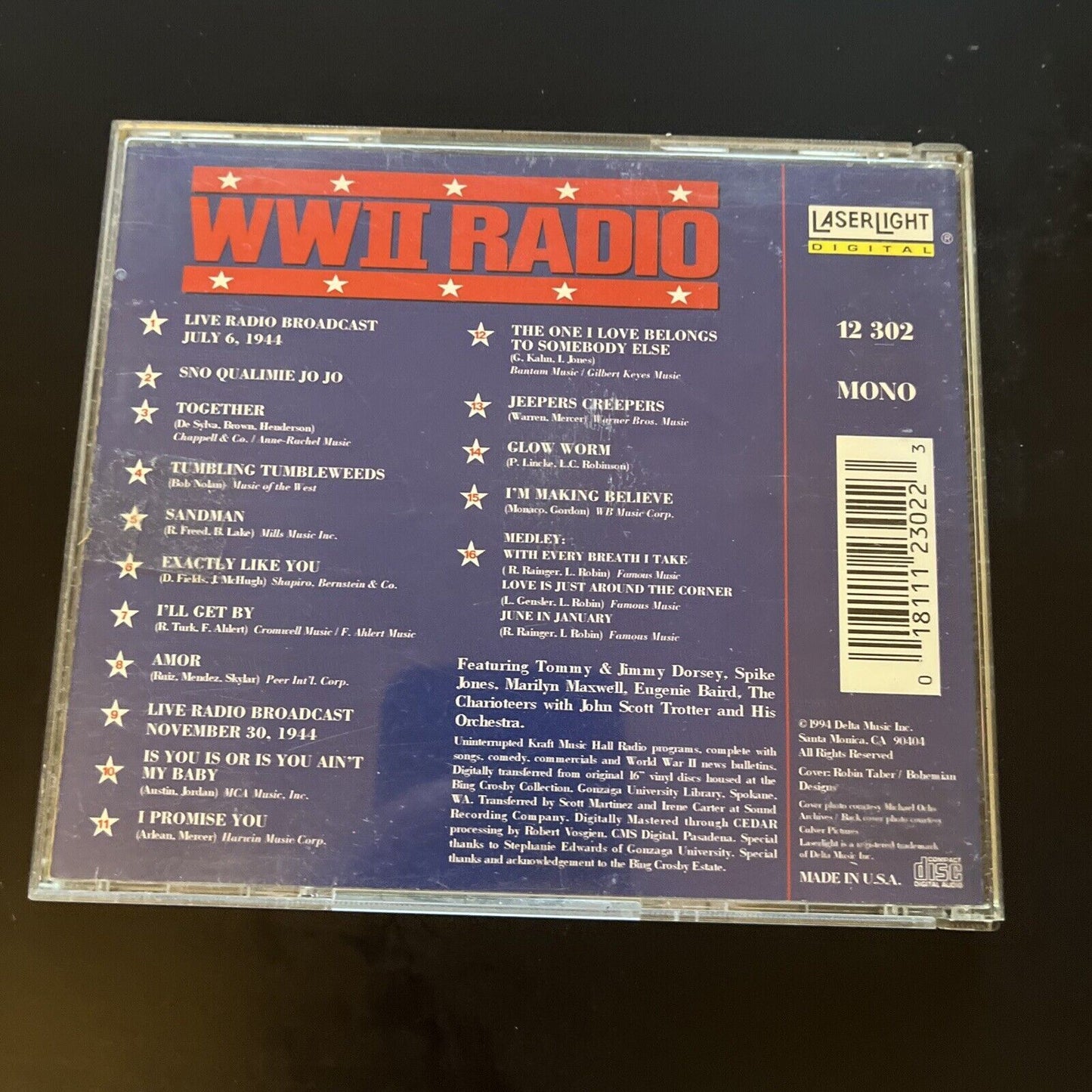 Bing Crosby - WWII Radio Broadcast July 6, 1944 and November 30, 1944 (CD, 1944)