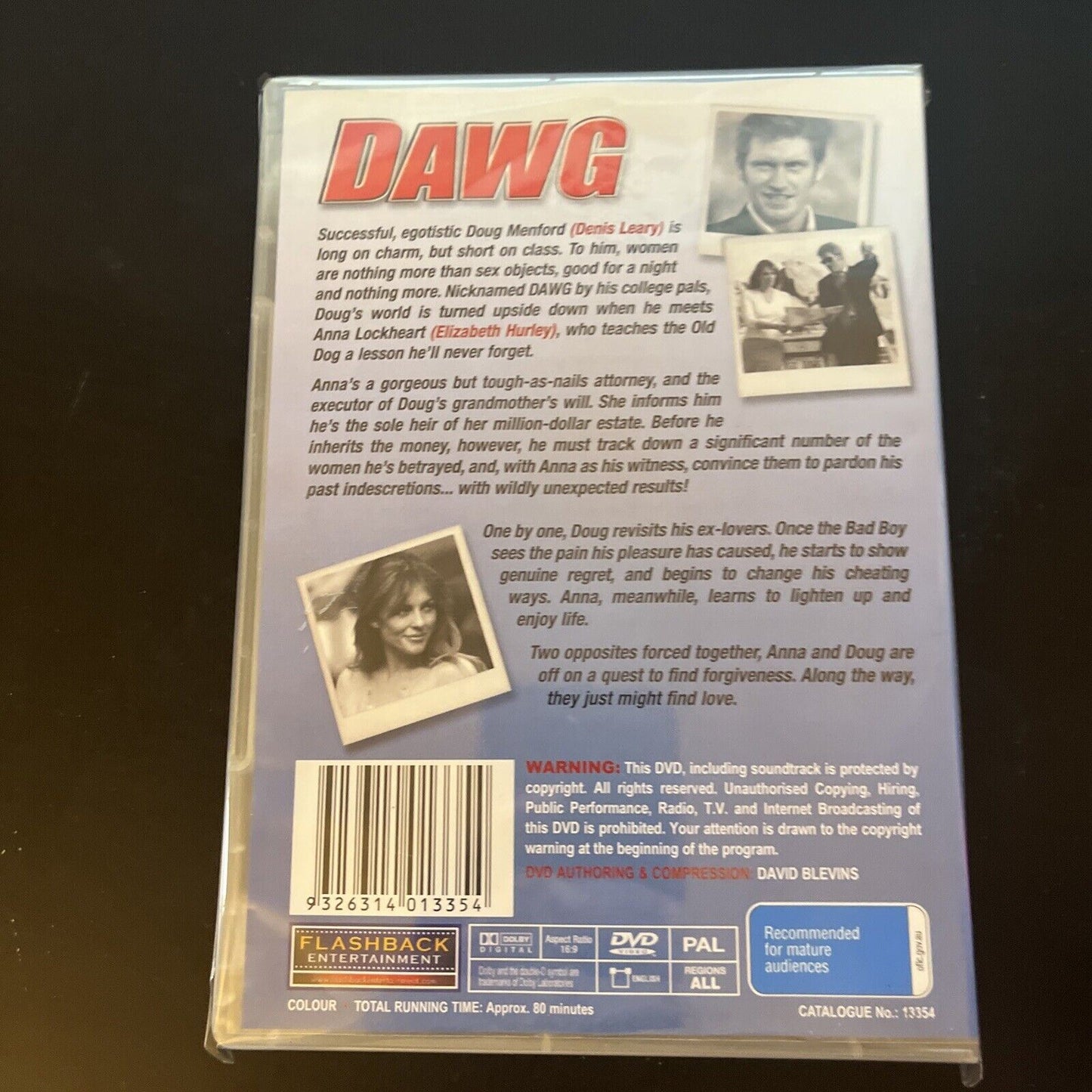 Dawg (DVD, 2003) Denis Leary, Elizabeth Hurley All Regions NEW