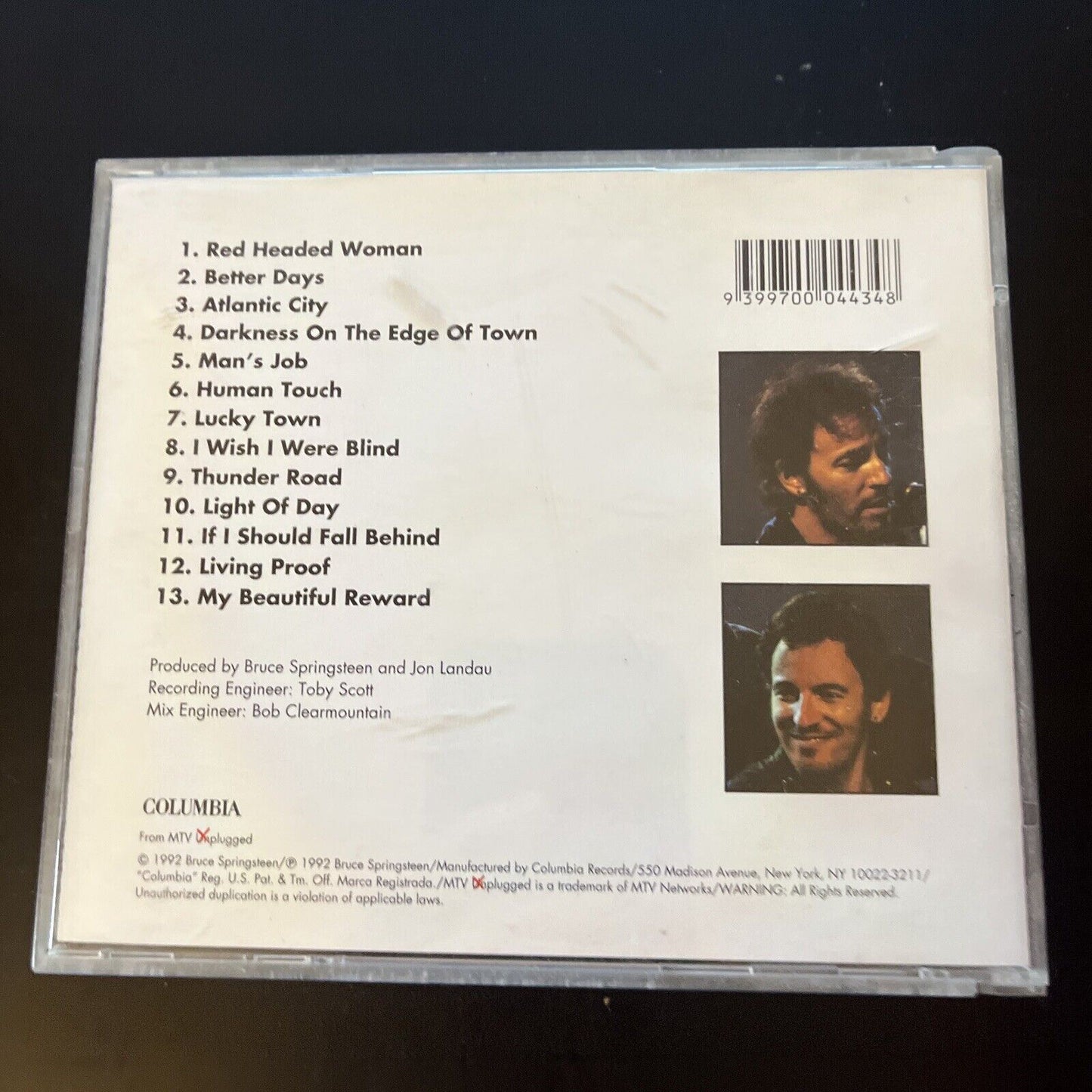 Bruce Springsteen - Bruce Springsteen In Concert (CD, 1992) – Retro Unit