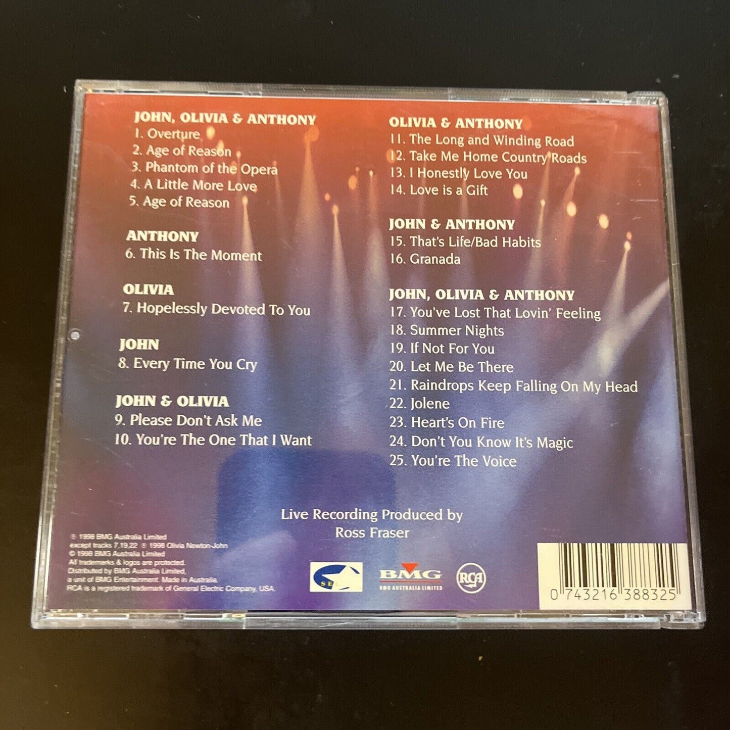 Olivia Newton-John, John Farnham - Highlights from the Main Event (CD, 1998)