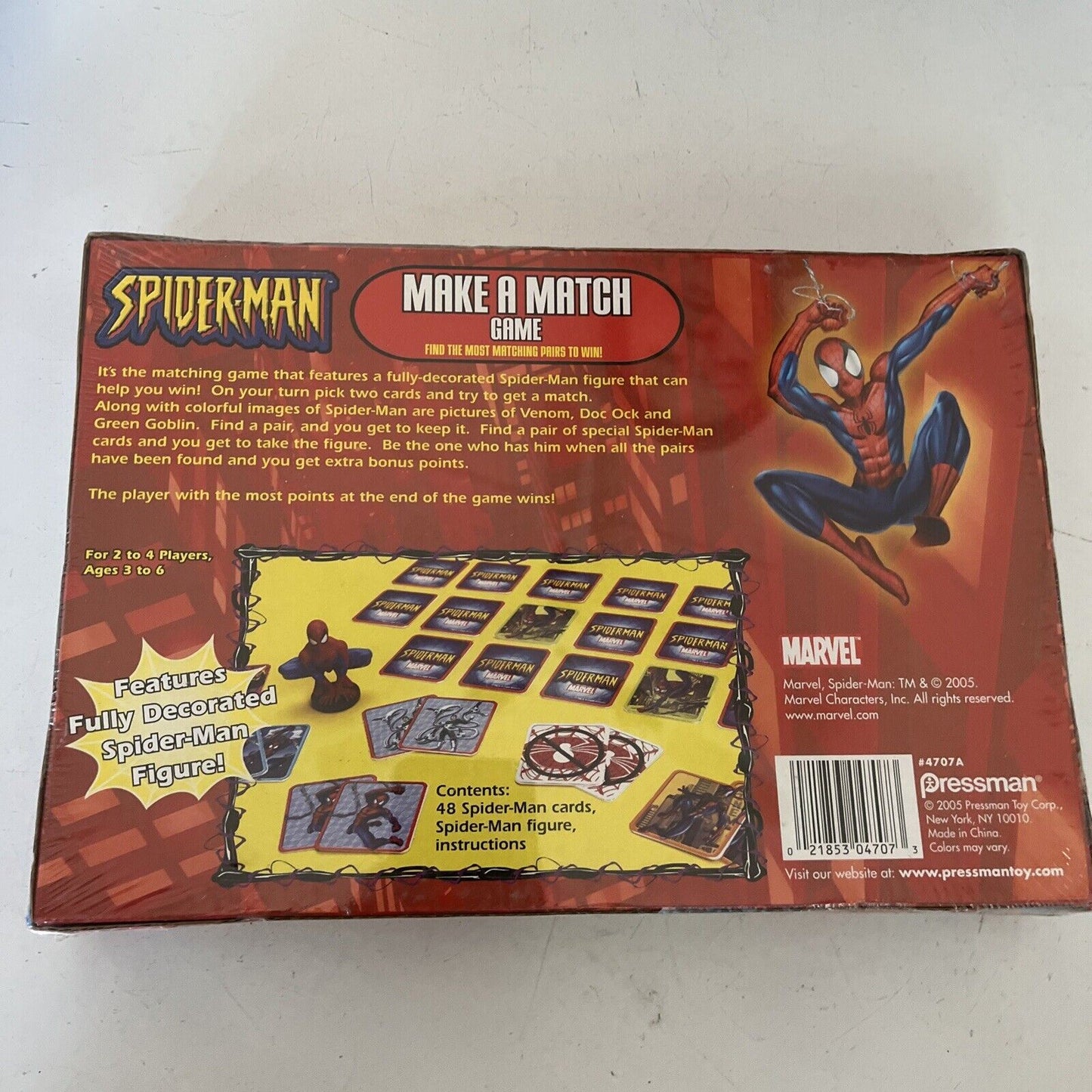 *New Sealed* Spider-Man - Make A Match Game Marvel 2005