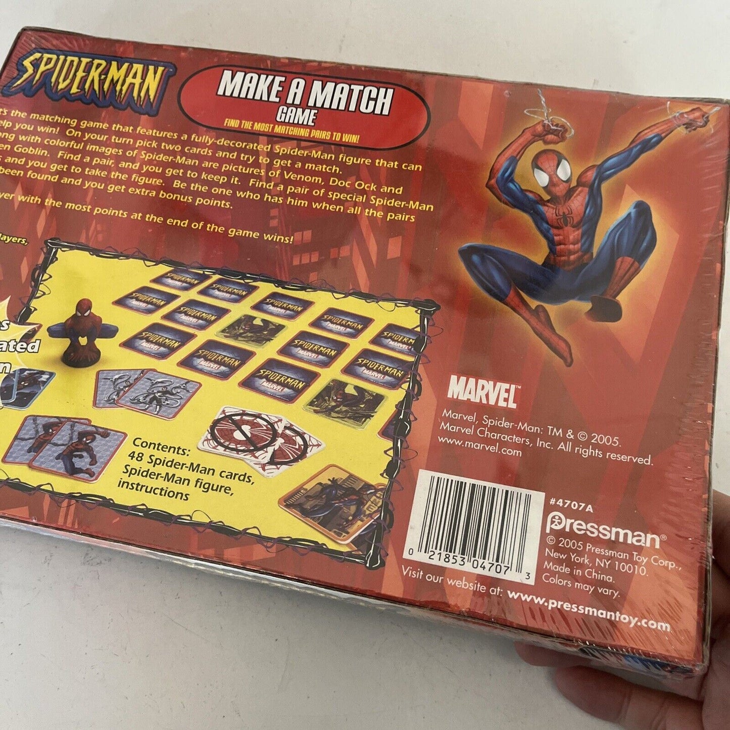 *New Sealed* Spider-Man - Make A Match Game Marvel 2005