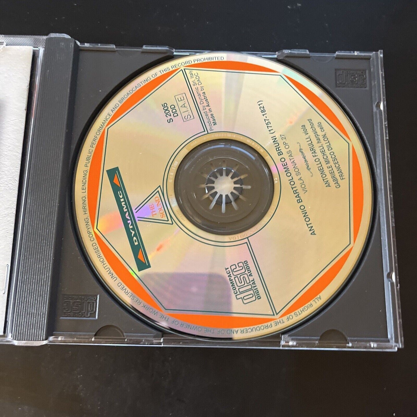 Antonio Bartolomeo Bruni - Viola Sonatas Op. 27 (CD, 1997)