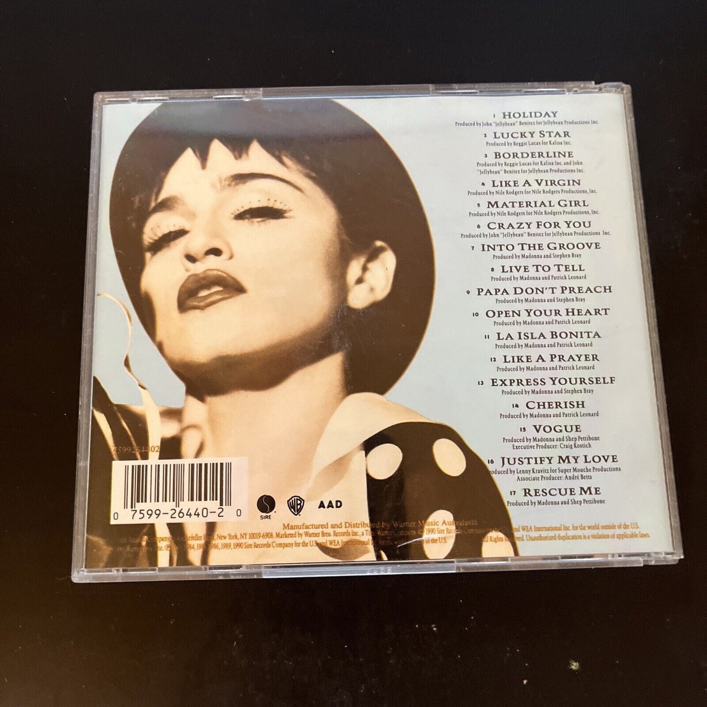 Madonna - The Immaculate Collection (CD, 1990)