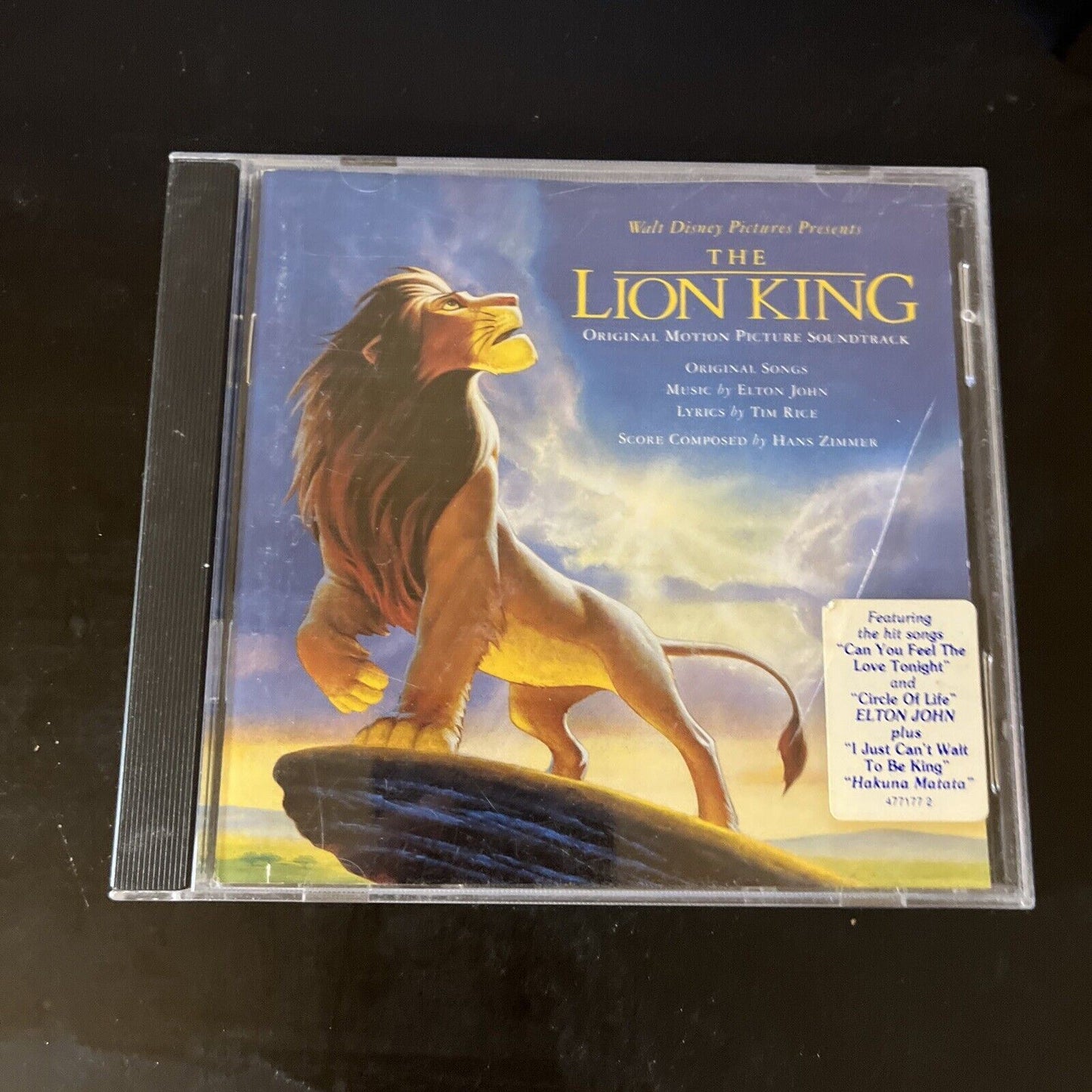 The Lion King - Original Motion Picture Soundtrack CD (Disney, 1994)