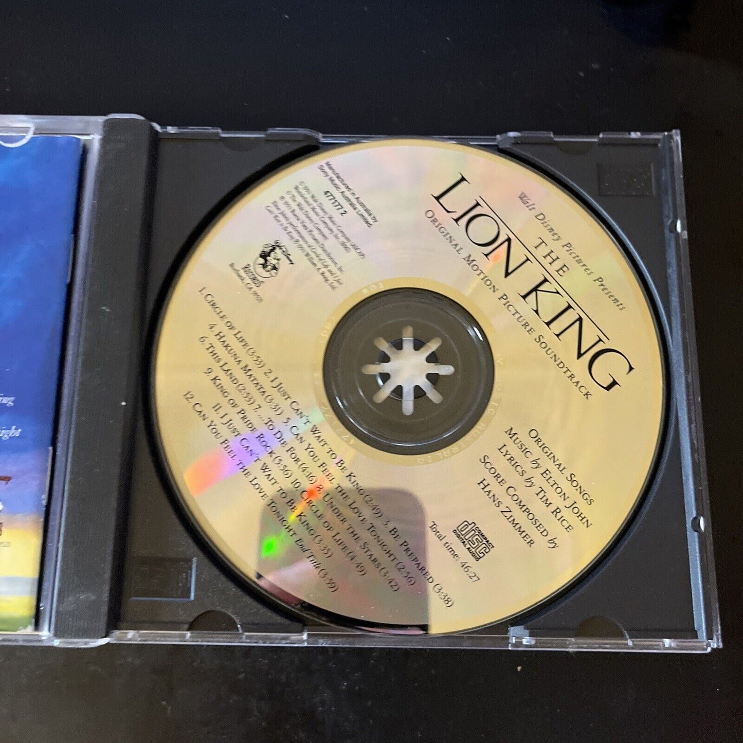 The Lion King - Original Motion Picture Soundtrack CD (Disney, 1994)