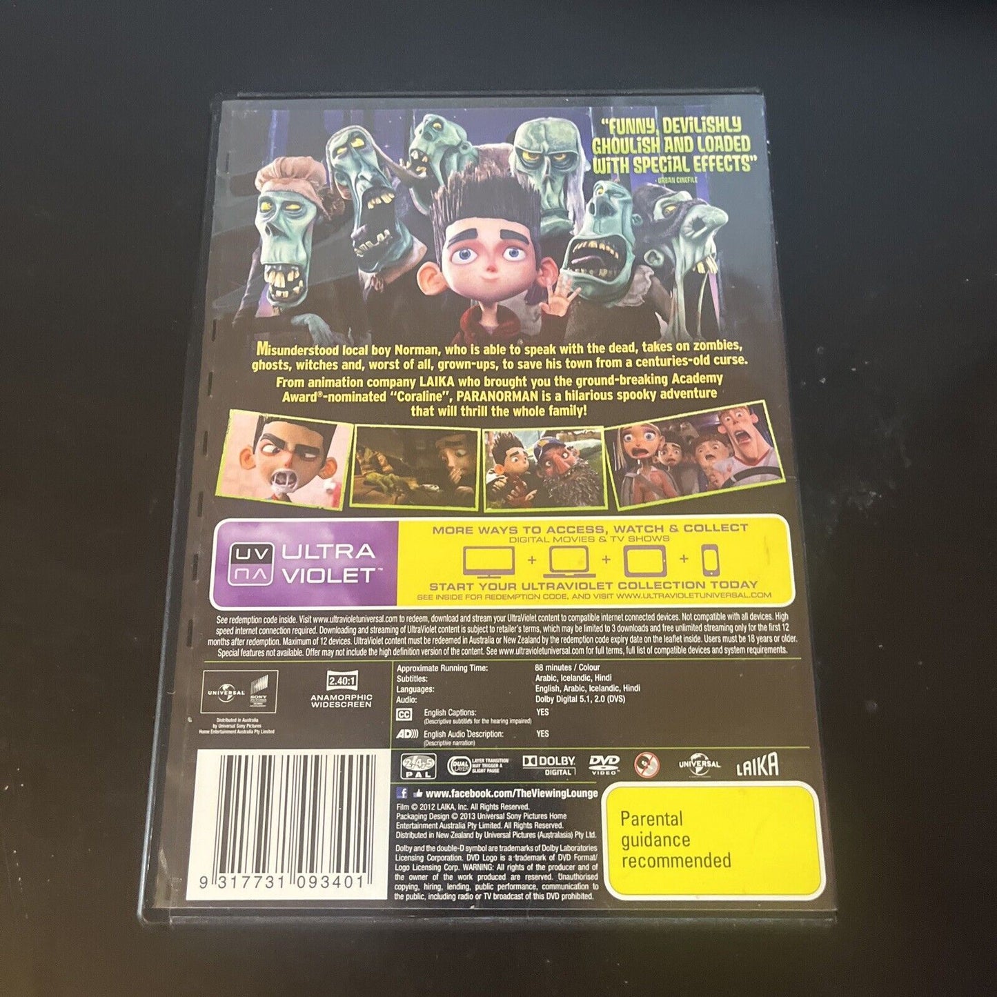 ParaNorman (DVD, 2012) Anna Kendrick, Christopher Mintz-Plasse Region 2,4,5