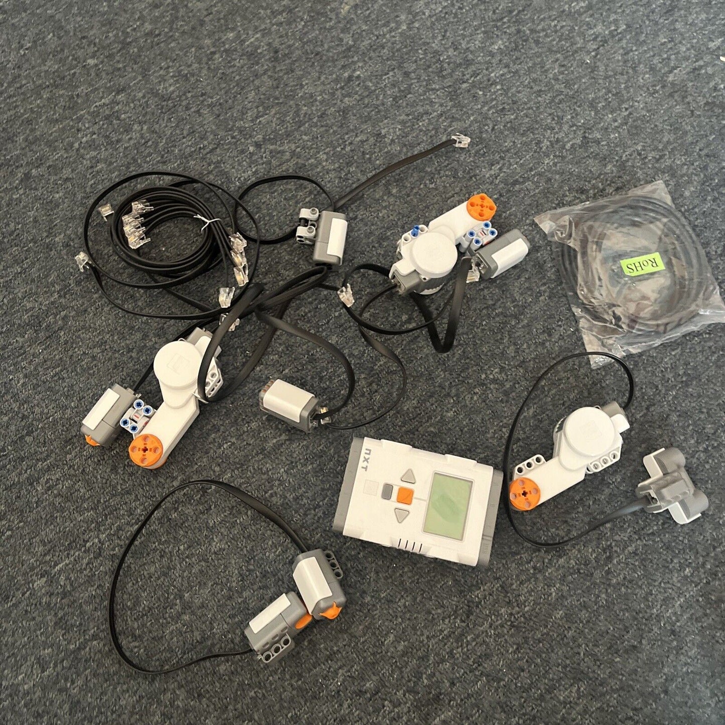 LEGO Mindstorms NXT Brick, Battery, Charger, Motors, Sensors, Lights and Cables