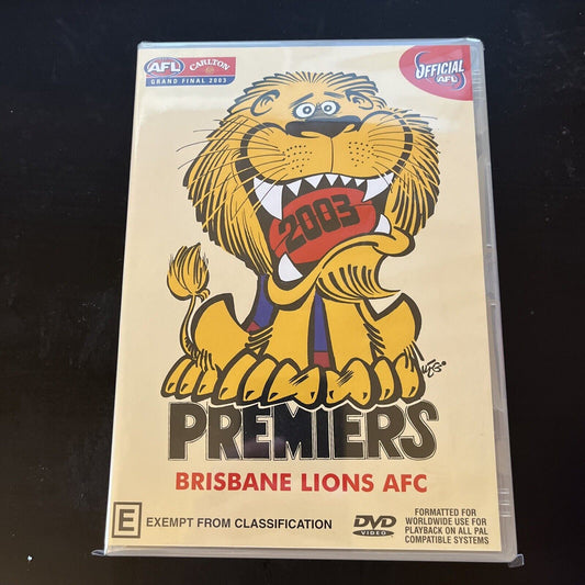 AFL Premiers 2003 - Brisbane Lions (DVD, 2003) All Regions NEW