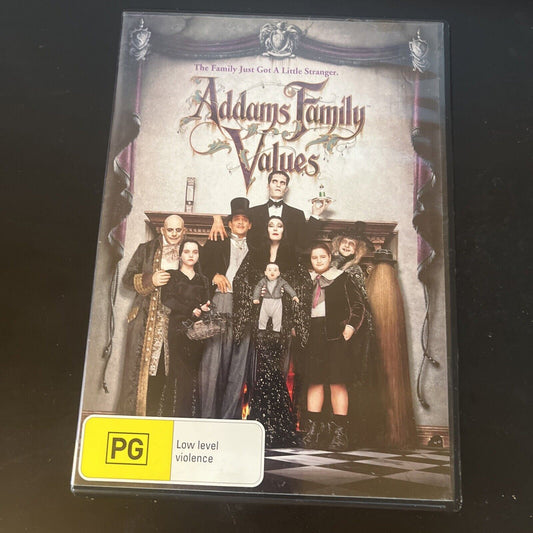 Addams Family Values (DVD, 1993) Anjelica Huston, Raul Julia, Region 4