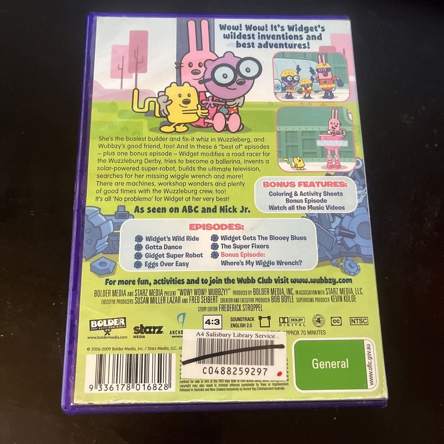 Wow! Wow! Wubbzy! - Best Of Widget! (DVD, 2012) Region 4