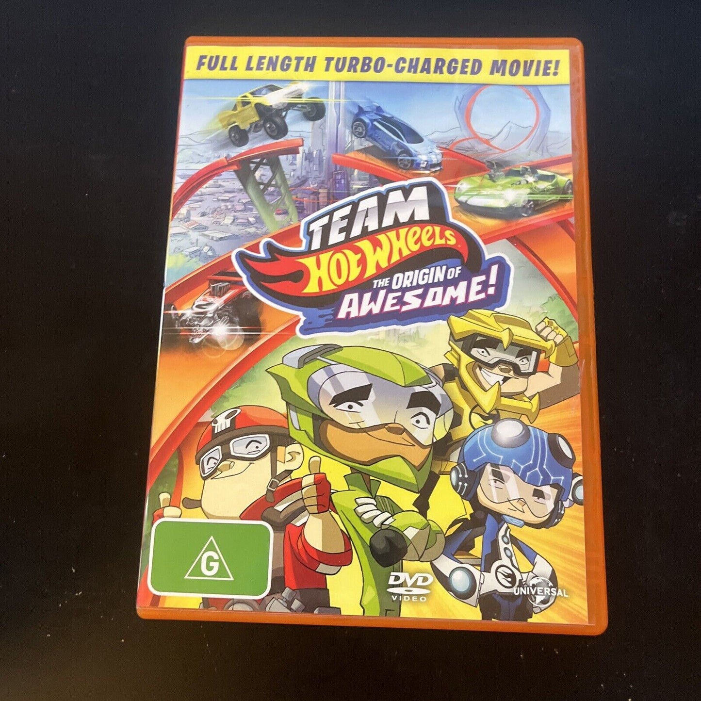 Team Hot Wheels - The Origin Of Awesome! (DVD, 2014) Region 4 &2