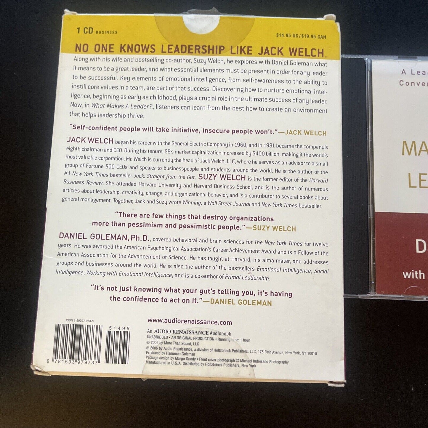 What Makes A Leader? Daniel Goleman PhD (CD, 2006) Audio Book