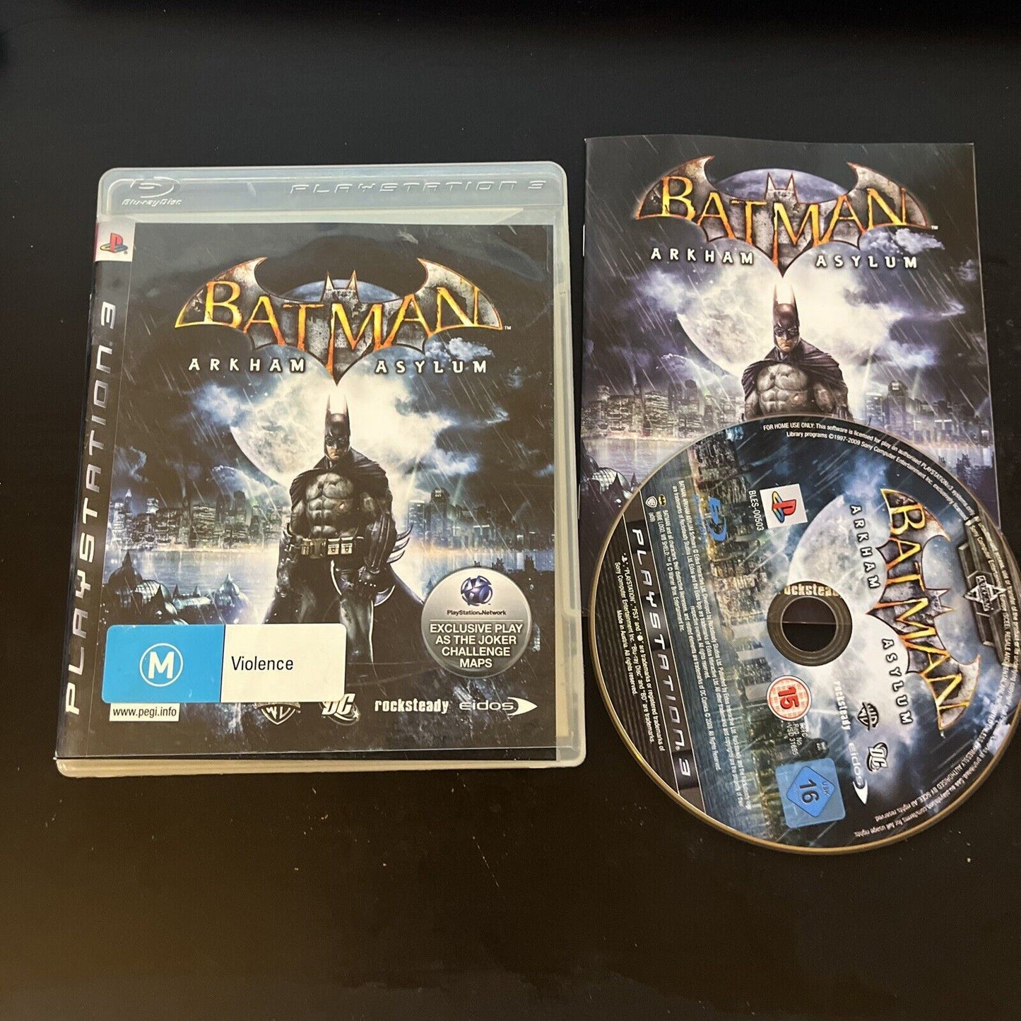 Batman Arkham Asylum Playstation 3 PS3 Includes Manual