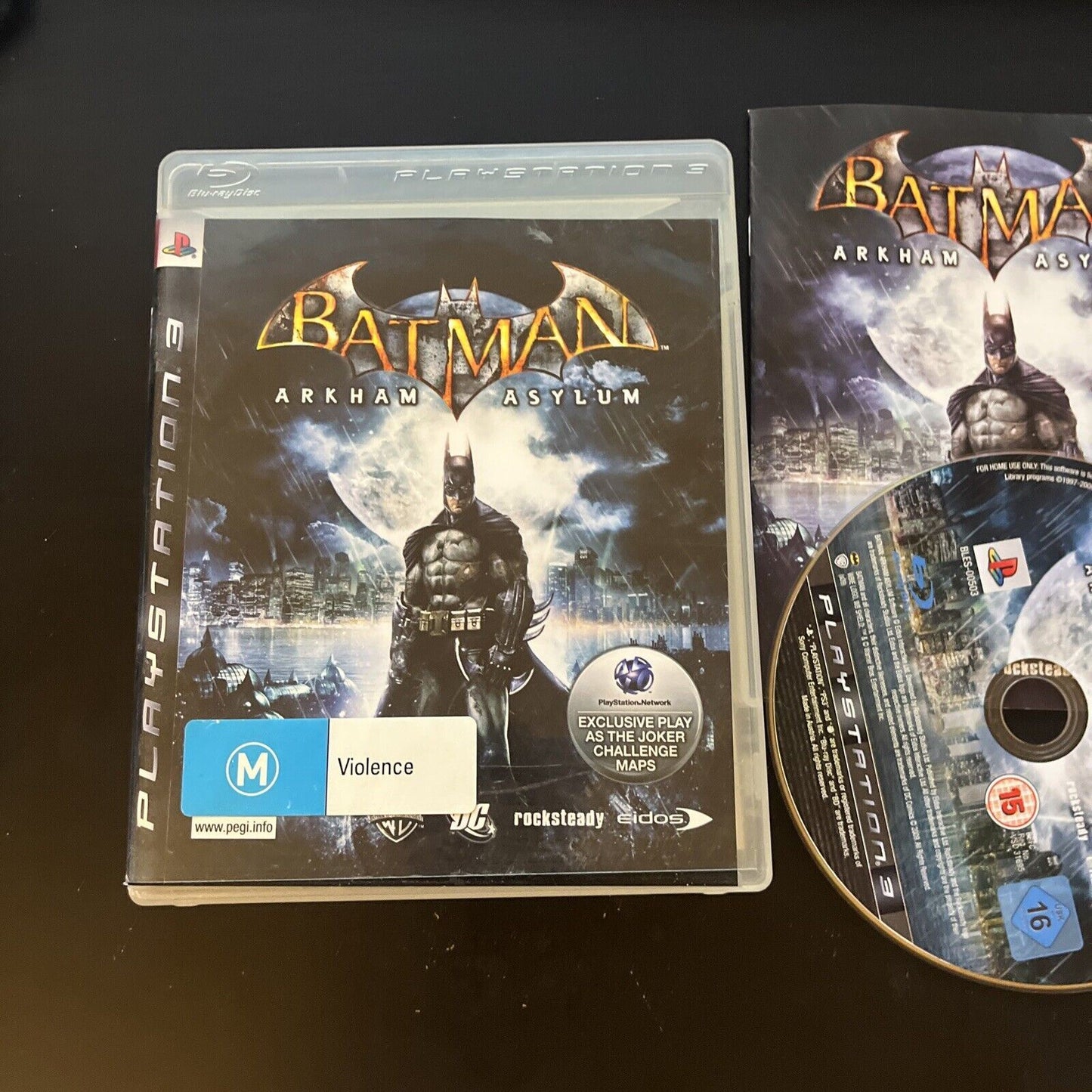 Batman Arkham Asylum Playstation 3 PS3 Includes Manual