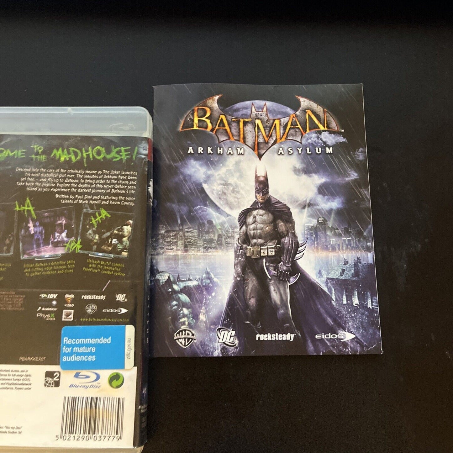 Batman Arkham Asylum Playstation 3 PS3 Includes Manual