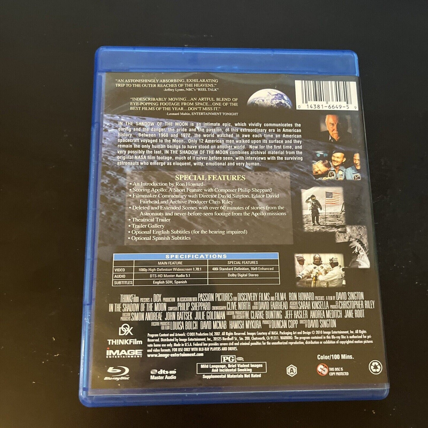 In The Shadow of the Moon (Bluray, 2007) Brian Kavanaugh-Jones Region A