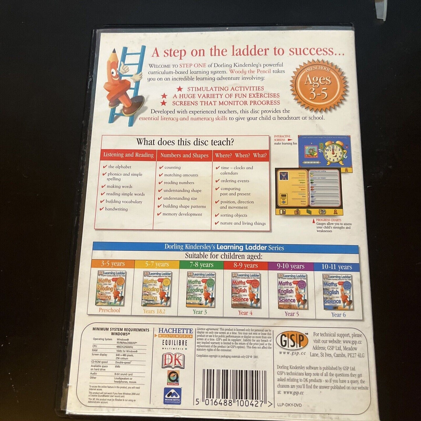 Learning Ladder - Maths, Reading, Writing Ages 3-5 (PC CDROM)